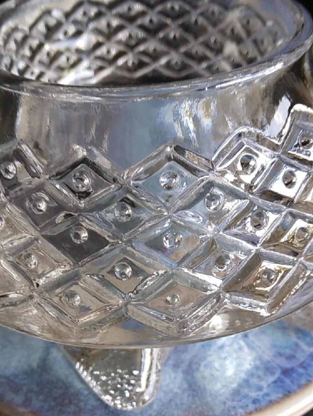 Avon Clear Glass Turtle Votive Candle Holder